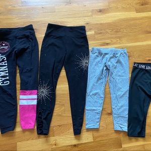 Lot of 4 Girls Leggings/cropped leggings Siz 6-8